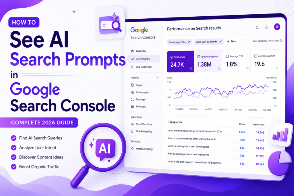 see AI search prompts in Google Search Console